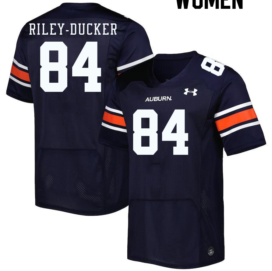 Women #84 Micah Riley-Ducker Auburn Tigers College Football Jerseys Stitched-Navy